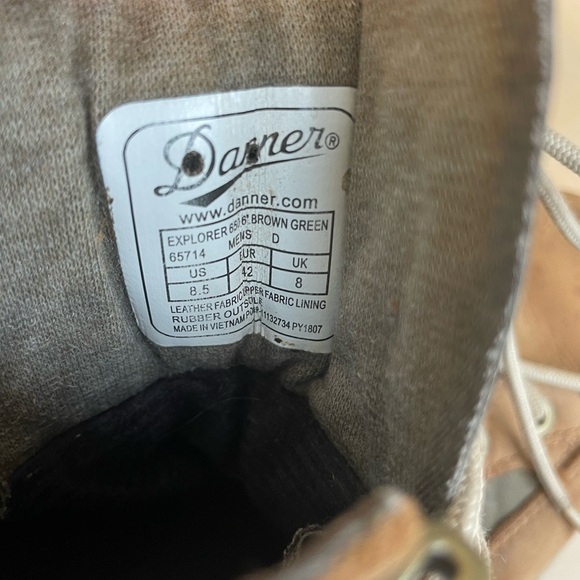 Danner Explorer Brown Leather Boots Size 8.5 Teen Work Boots - Picture 6 of 6